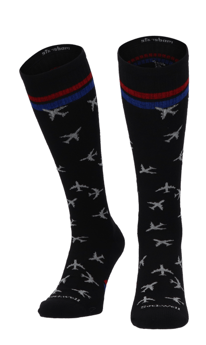 In Flight Men Compression Socks Class 1 Black