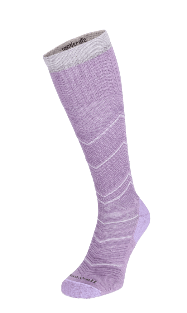 Full Flattery Women Moderate Compression Socks Lavender