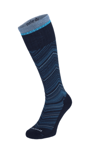 Full Flattery Women Moderate Compression Socks Navy