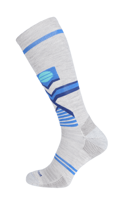 Snow Peak Men Moderate Compression Ski Socks Ash