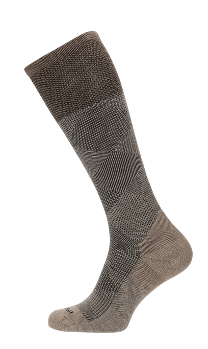 Diamond Dandy Men Moderate Compression Socks Khaki