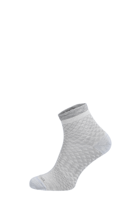 Plantar Ease Quarter Women Heel Spur Socks Ash