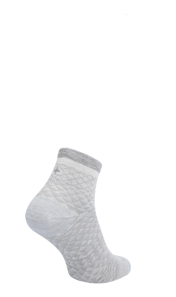 Plantar Ease Quarter Women Heel Spur Socks Ash