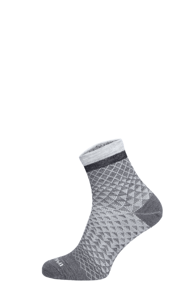 Plantar Ease Quarter Women Heel Spur Socks Charcoal