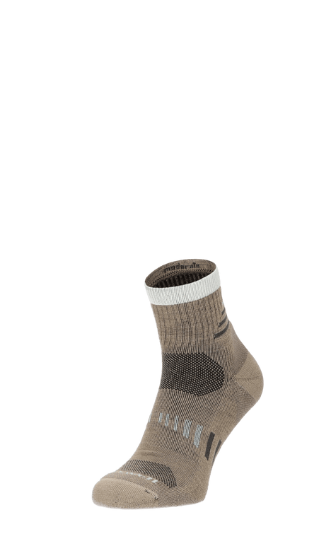 Ascend Quarter II Men Compression Hiking Socks Khaki