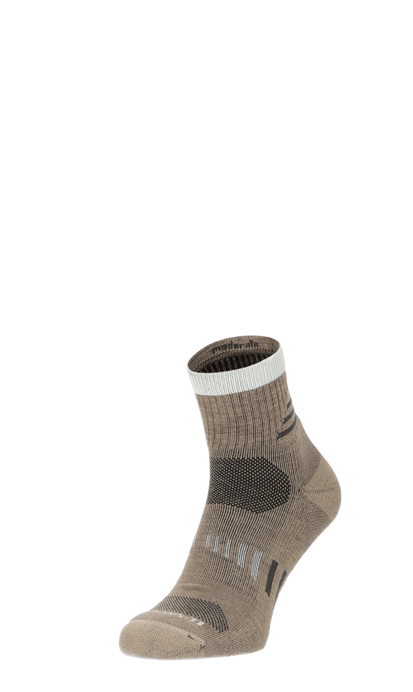 Ascend Quarter II Men Compression Hiking Socks Khaki