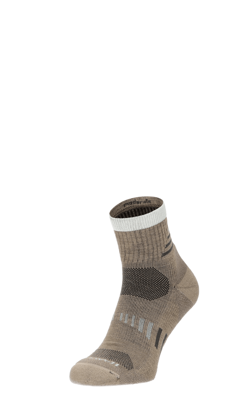 Ascend Quarter II Men Compression Hiking Socks Khaki