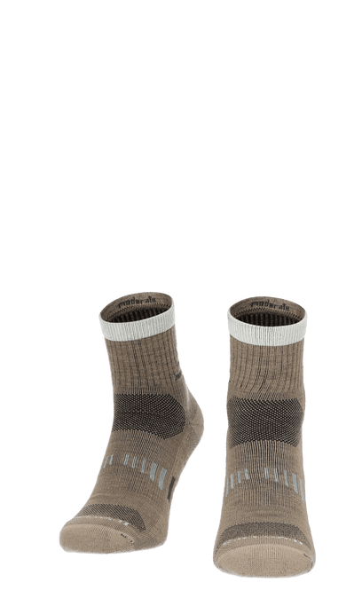 Ascend Quarter II Men Compression Hiking Socks Khaki