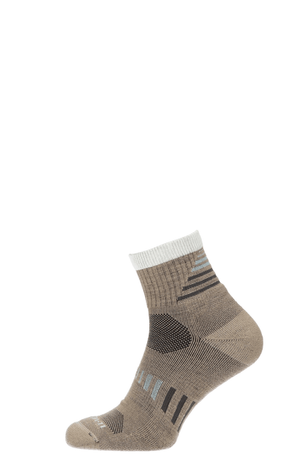 Ascend Quarter II Men Compression Hiking Socks Khaki