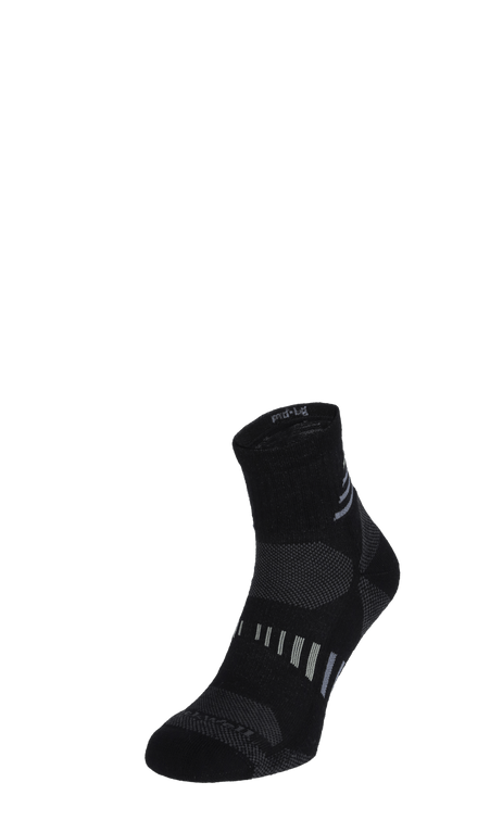 Ascend II Quarter Men Compression Hiking Socks Black