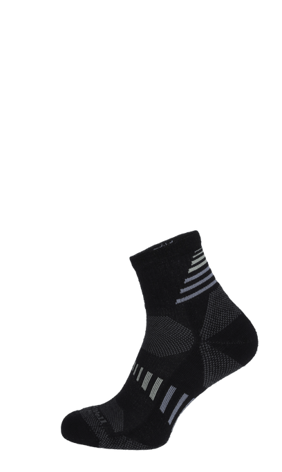 Ascend II Quarter Men Compression Hiking Socks Black