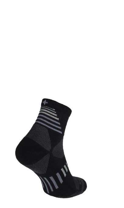 Ascend II Quarter Men Compression Hiking Socks Black