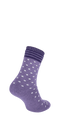 Plush Women Diabetic Socks Plum