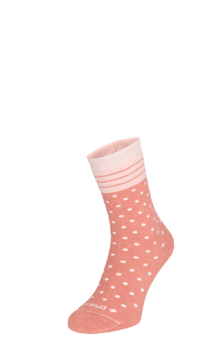Plush Woman Diabetic Socks Pink Clay
