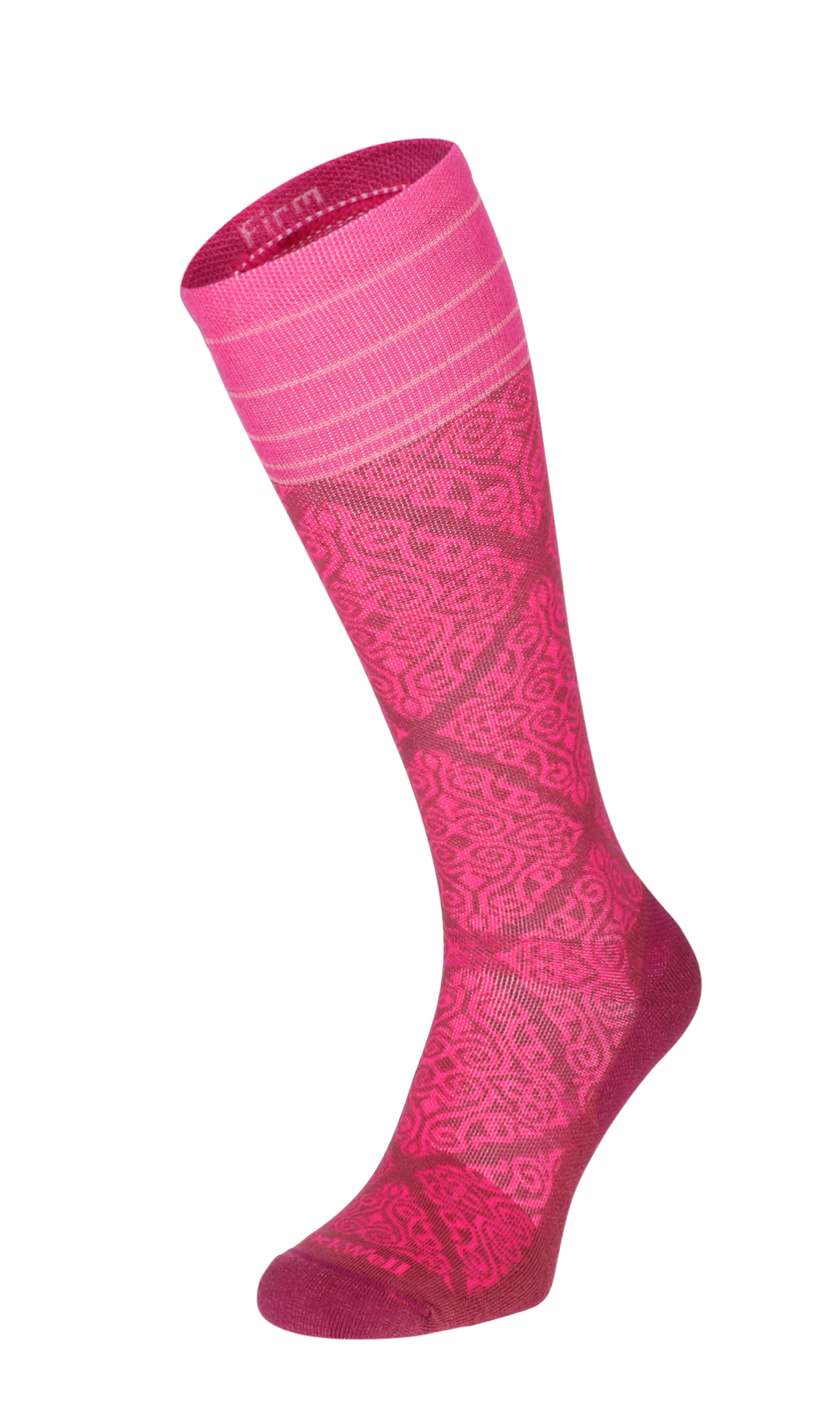 The Raj Women Firm Compression Socks Mulberry