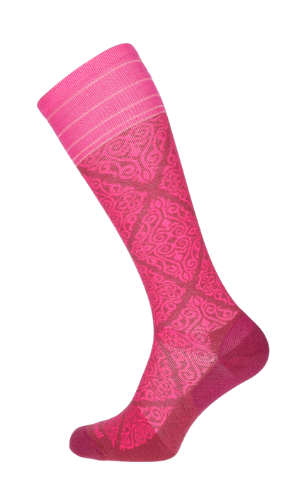 The Raj Women Firm Compression Socks Mulberry