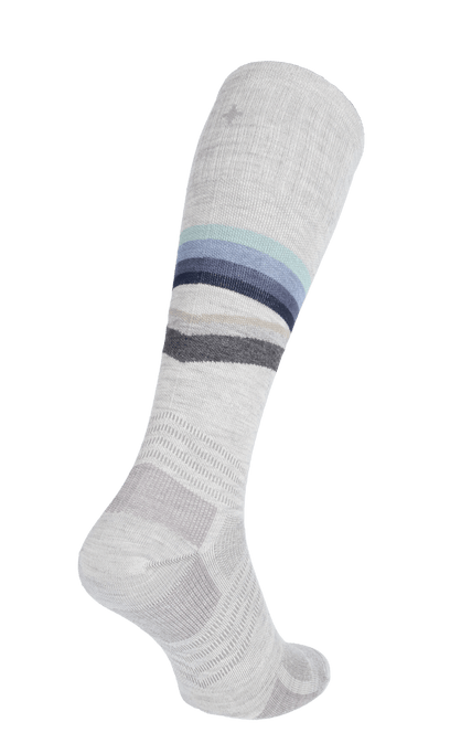 Rainbow Racer UL Men Moderate Compression Ski Socks Ash