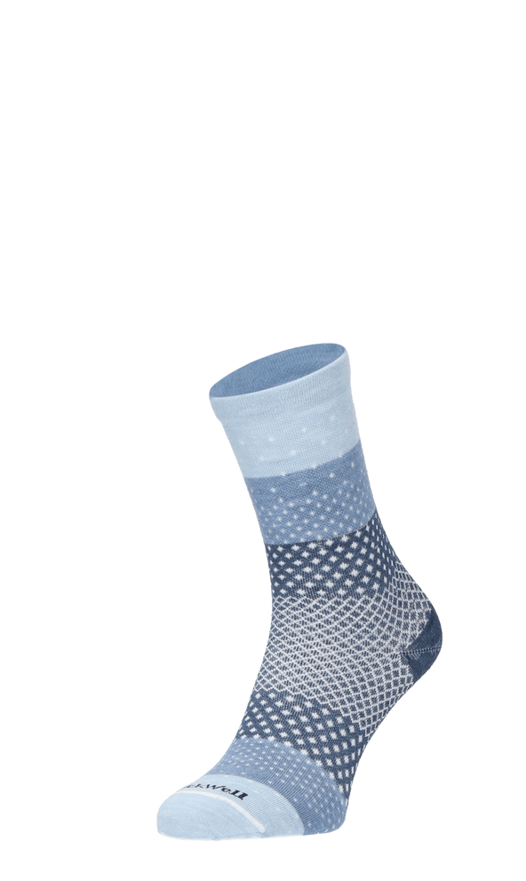 Plantar Ease Crew Women Heel Spur Socks Bluestone