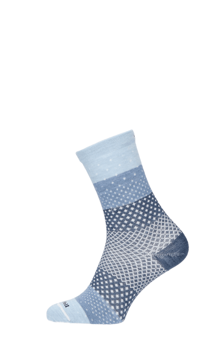 Plantar Ease Crew Women Heel Spur Socks Bluestone