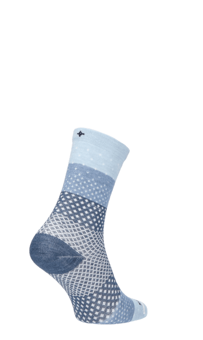 Plantar Ease Crew Women Heel Spur Socks Bluestone