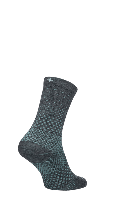 Plantar Ease Crew Women Heel Spur Socks Class 2 Charcoal