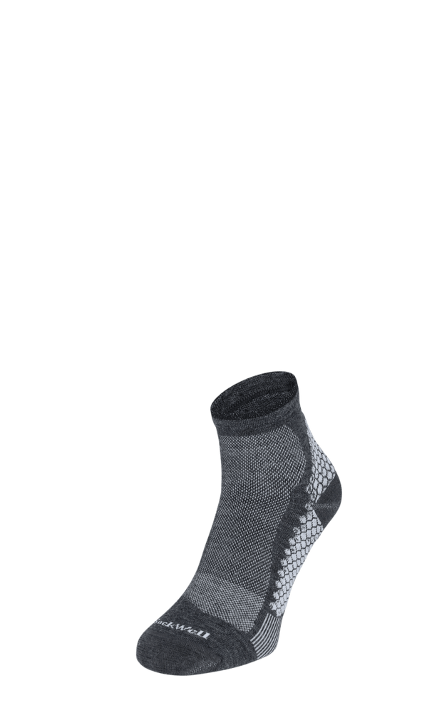 Plantar Sport Quarter Men Heel Spurs Socks Charcoal