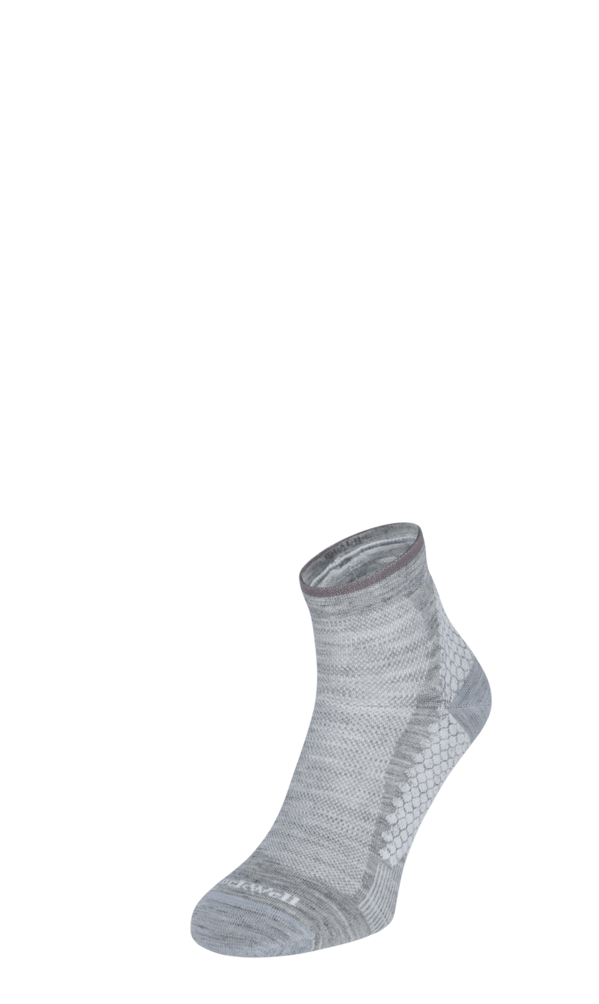 Plantar Sport Quarter Women Heel Spurs Socks Grey