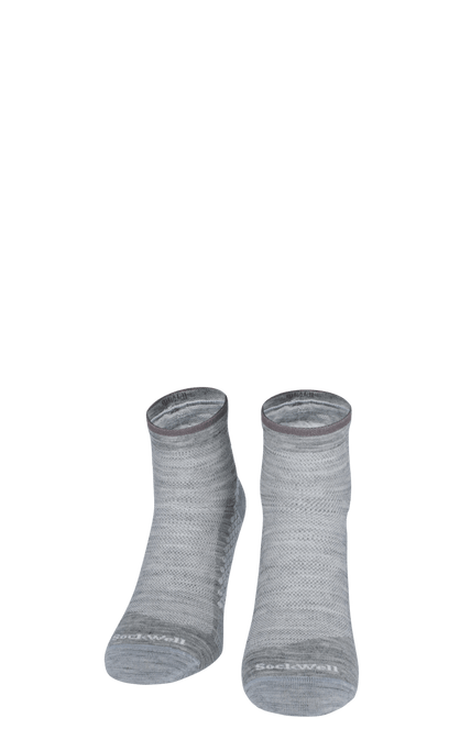 Plantar Sport Quarter Women Heel Spurs Socks Grey