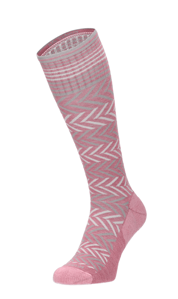 Chevron Women Moderate Compression Socks Lotus