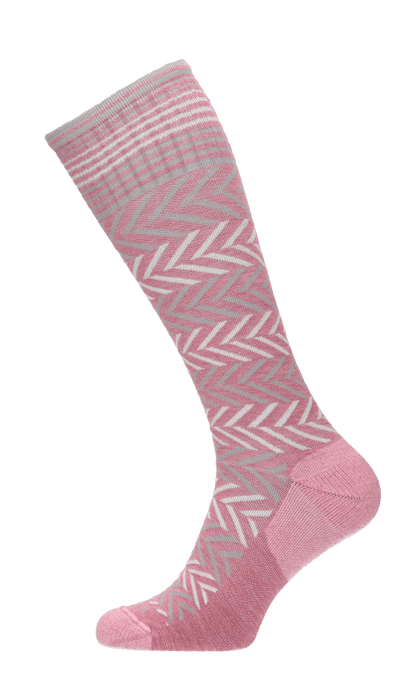 Chevron Women Moderate Compression Socks Lotus