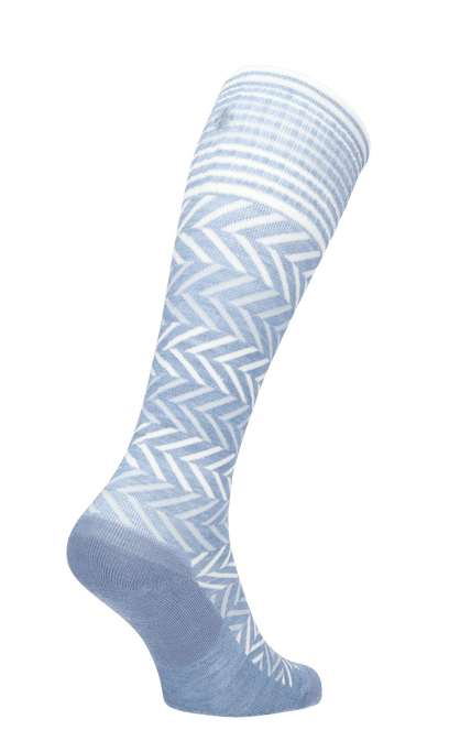 Chevron Women Compression Socks Class 1 Bluestone