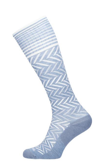 Chevron Women Compression Socks Class 1 Bluestone