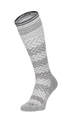 Chevron Women Moderate Compression Socks Grey