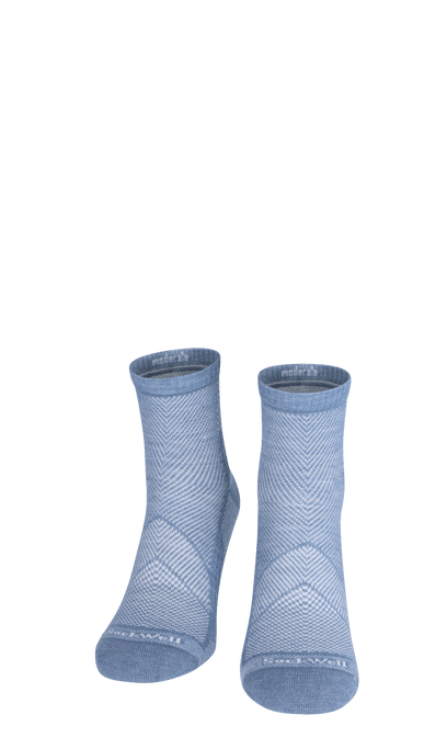 Elevate Quarter Women Compression Sports Socks Bluestone