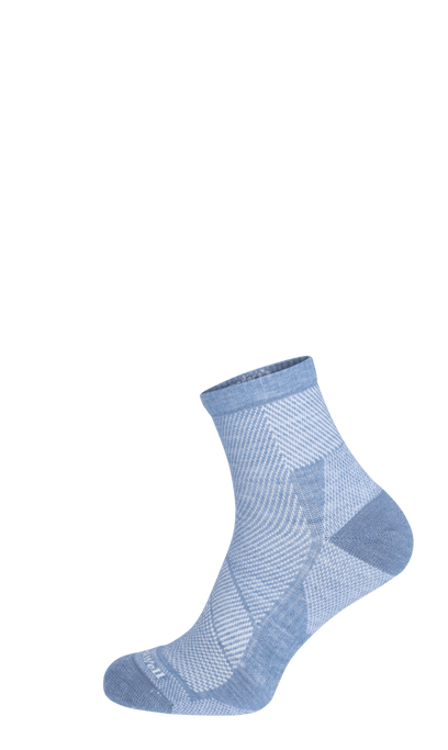 Elevate Quarter Women Compression Sports Socks Bluestone