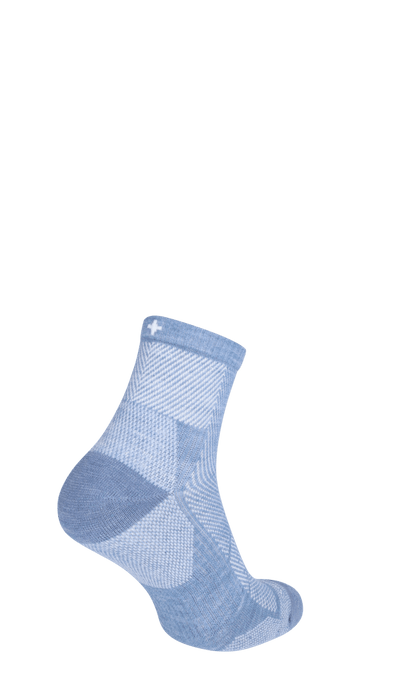 Elevate Quarter Women Compression Sports Socks Bluestone