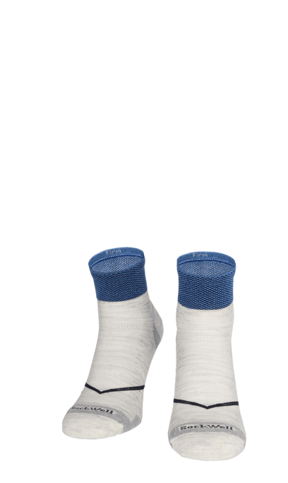 Pulse Quarter Men Compression Sport Socks Ash
