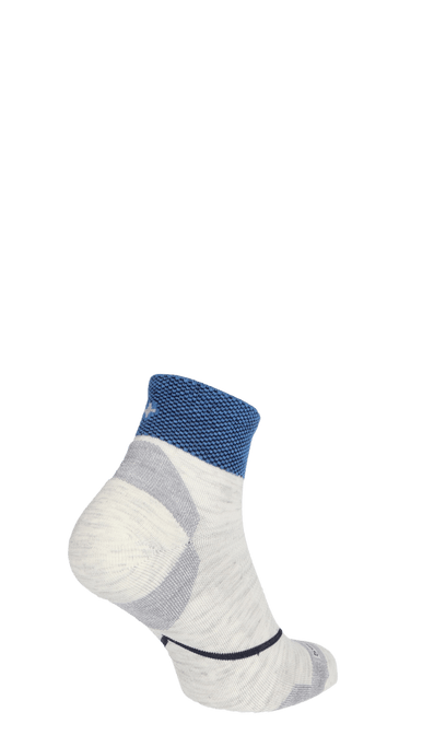 Pulse Quarter Men Compression Sport Socks Ash