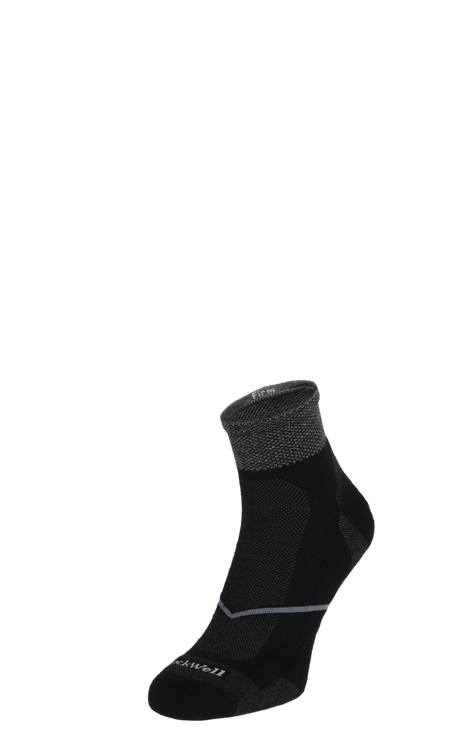 Pulse Quarter Men Compression Sport Socks Black