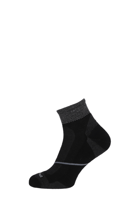 Pulse Quarter Men Compression Sport Socks Black