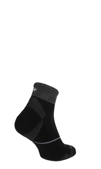 Pulse Quarter Men Compression Sport Socks Black