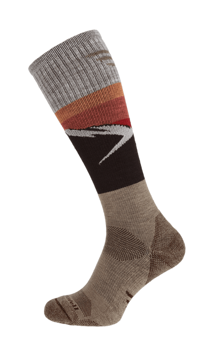 Modern Mountain Men Compression Hiking Socks Khaki