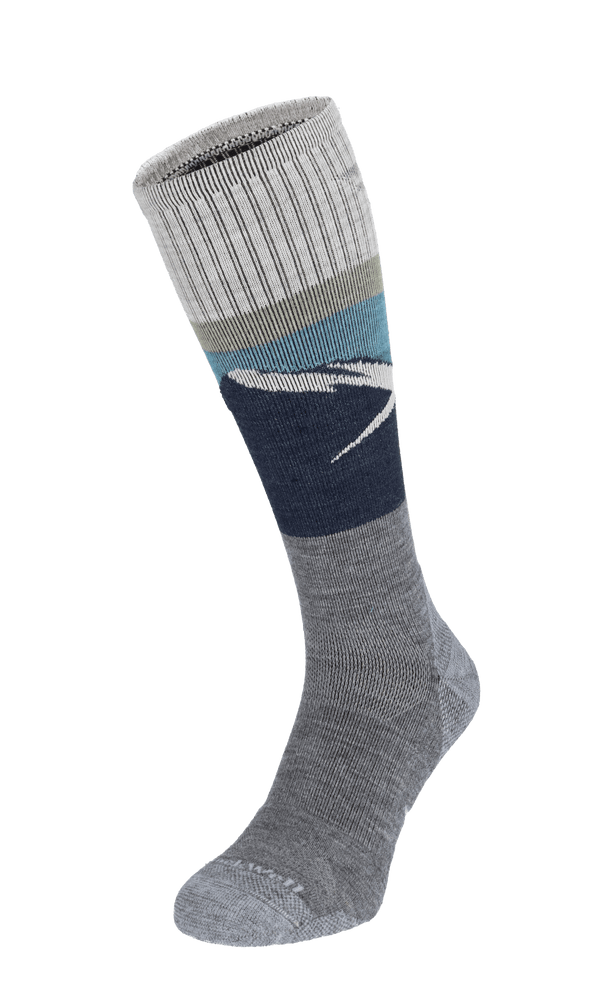 Modern Mountain Men Compression Hiking Socks Grey