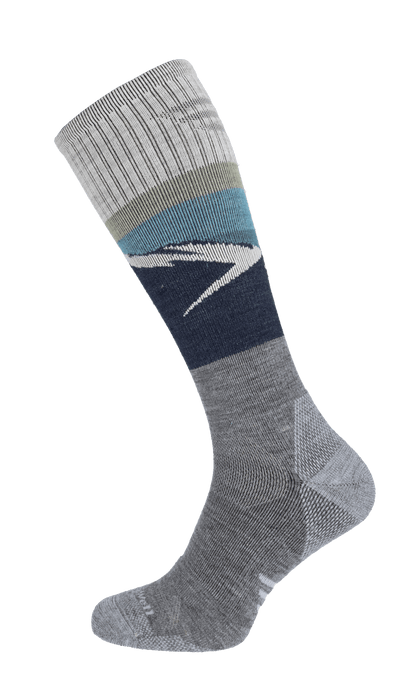 Modern Mountain Men Compression Hiking Socks Grey