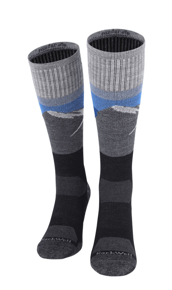 Modern Mountain Men Compression Hiking Socks Black