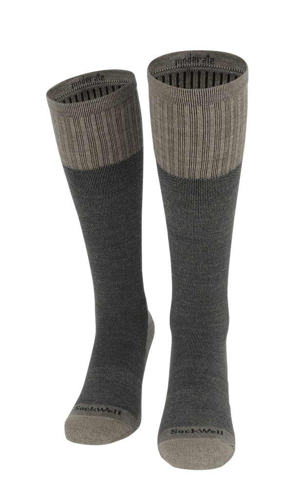 The Basic Men Moderate Compression Socks Khaki