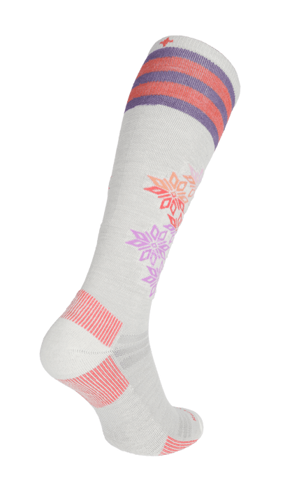 Powder Day Women Moderate Compression Ski Socks Ash