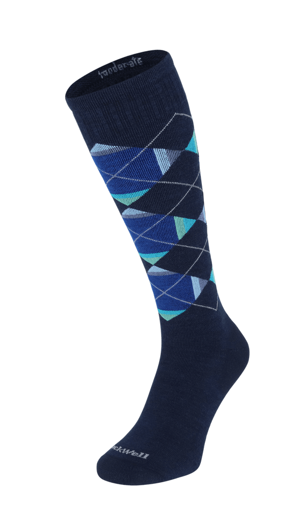 Prism Argyle Men Moderate Compression Socks Navy