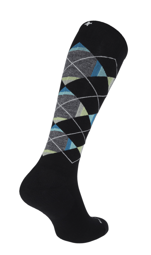 Prism Argyle Men Moderate Compression Socks Black