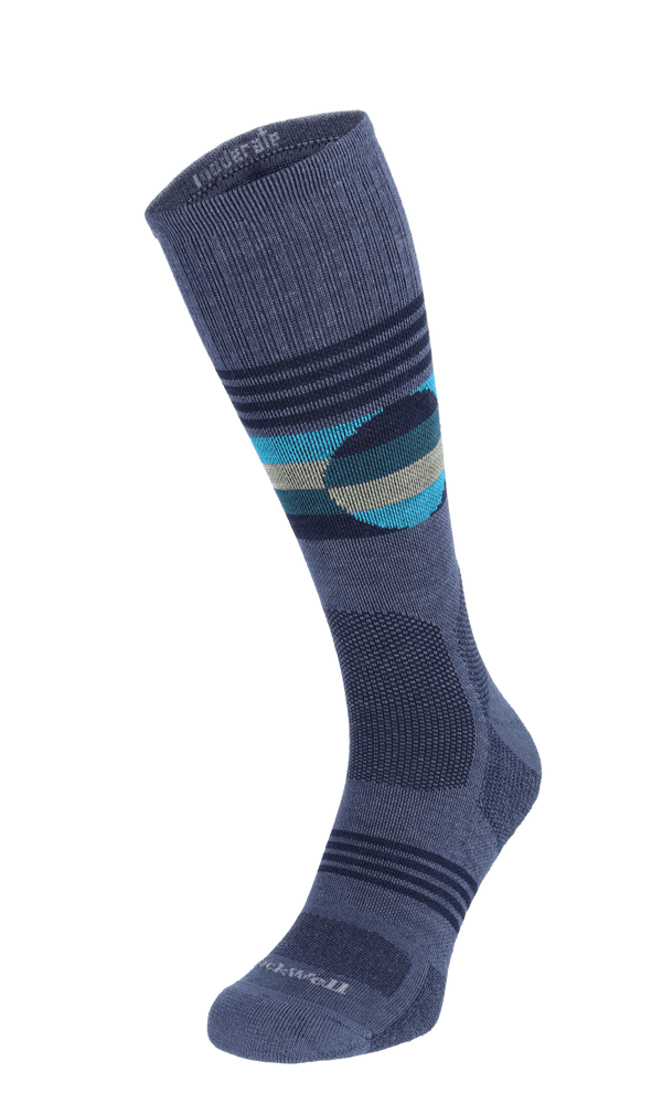 North Rim Crew Men Compression Hiking Socks Denim